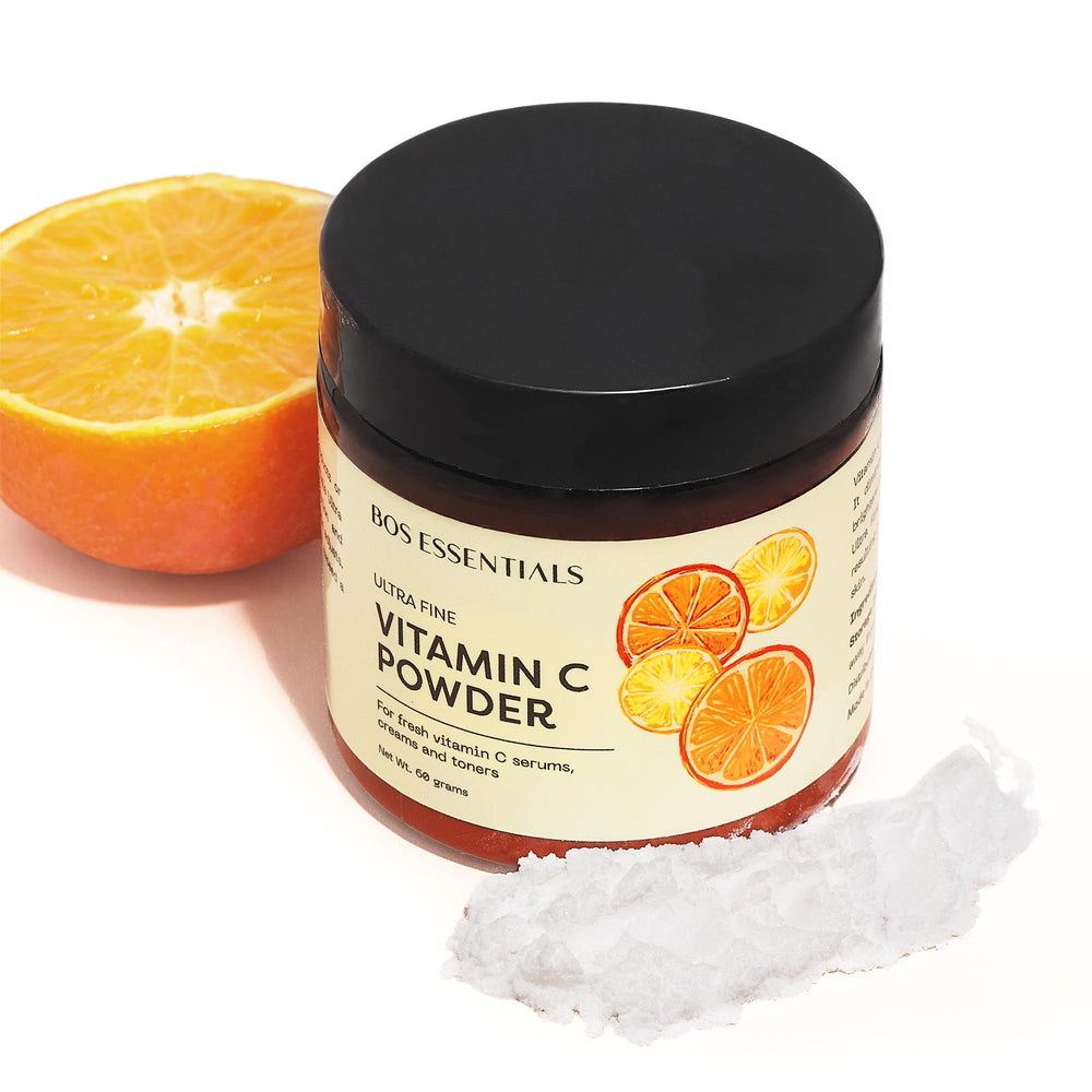 Bos Essentials paired with hyaluronic acid powder to show complementary hydration benefits
