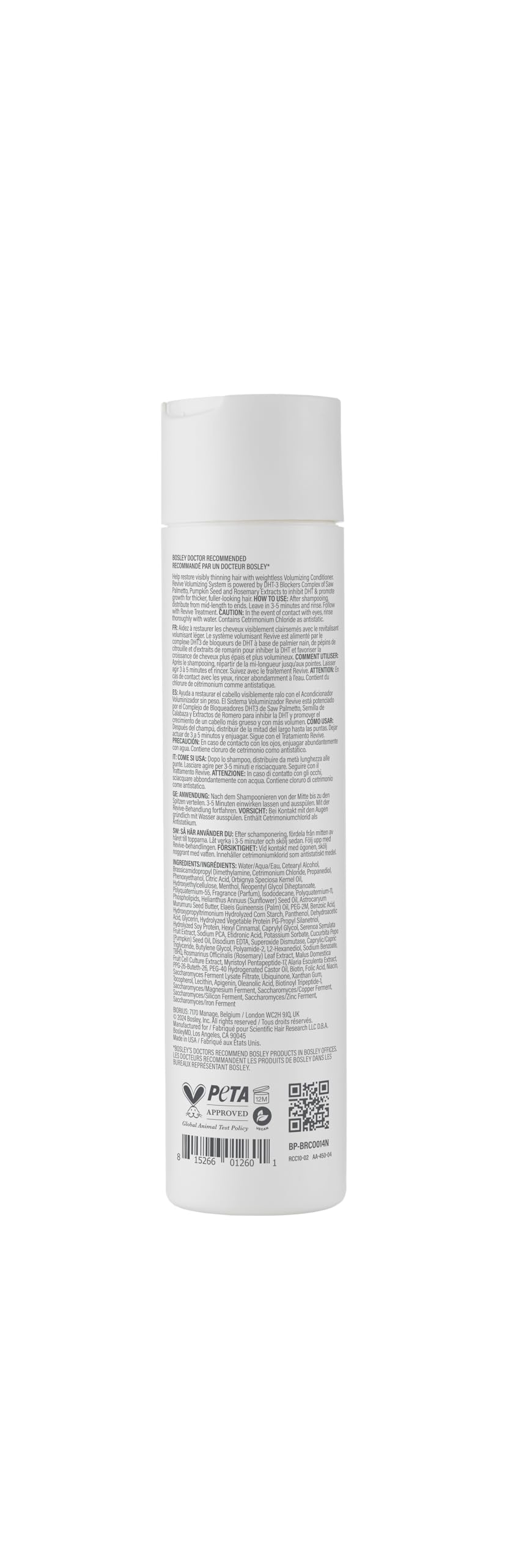 BosleyMD BosRevive botanicals with saw palmetto and rosemary for scalp support