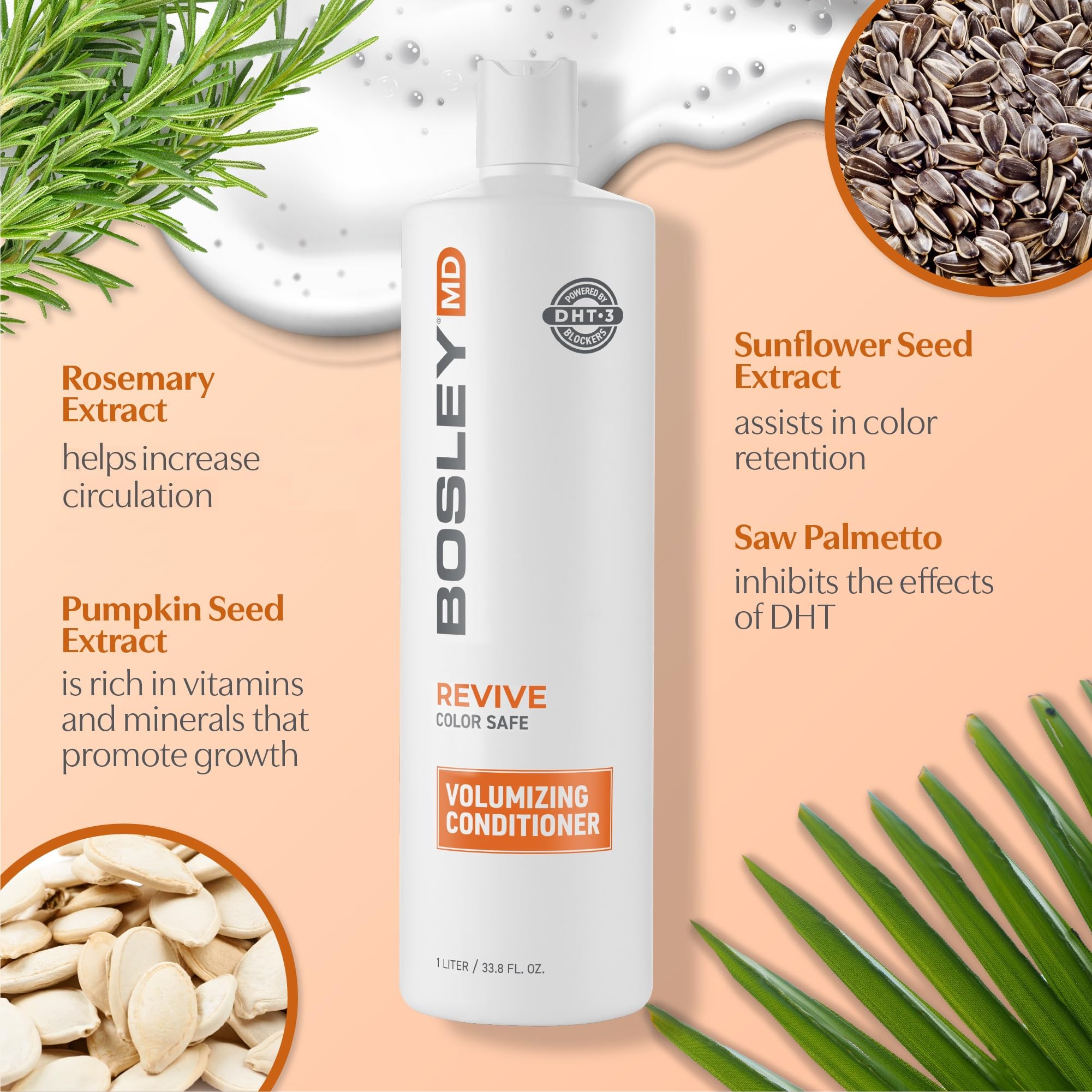 BosleyMD BosRevive applied in shower on wet hair showing detangling and smoothing benefit