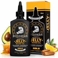 Bossman front label showing jar and clear branding for easy identification