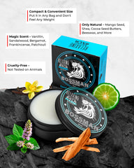 Bossman open balm creamy texture with smooth surface for softening beard