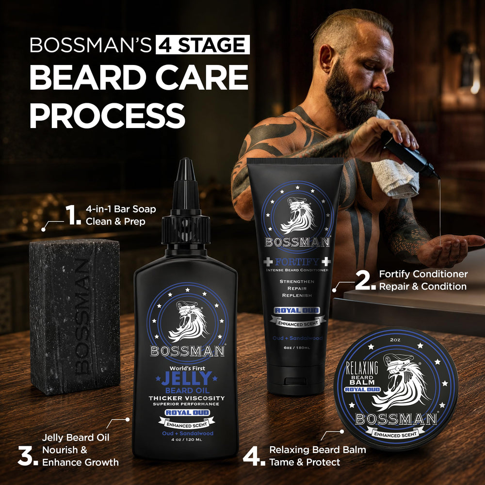 Bossman size comparison showing 4 oz jar lasts longer than 1 oz