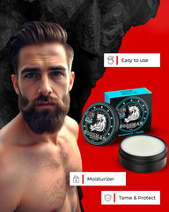 Bossman balm on fingertip scoop demonstrating easy application and spreadability