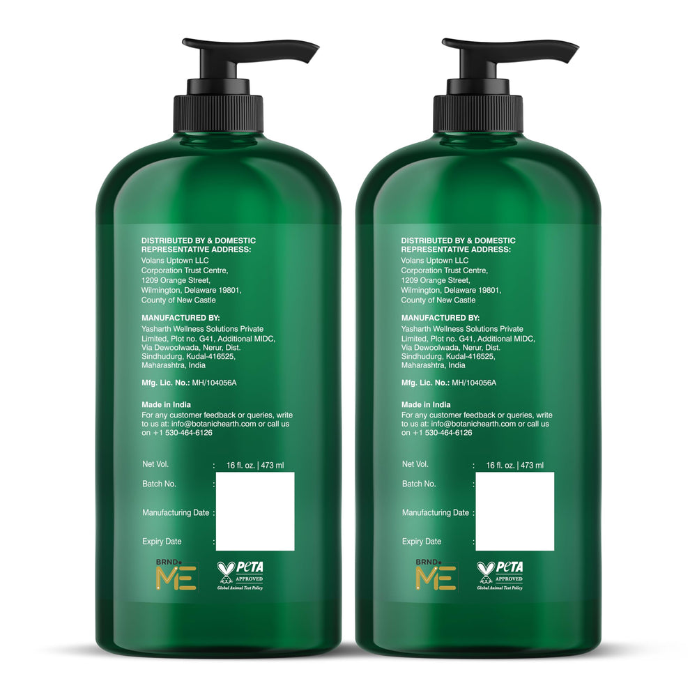 Botanic Hearth after-wash full hair result showing added volume and healthier appearance