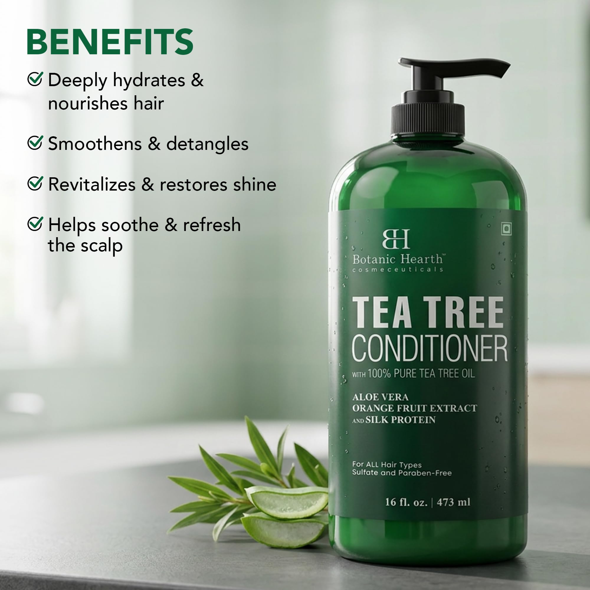 Botanic Hearth creamy conditioner texture close-up for smooth application