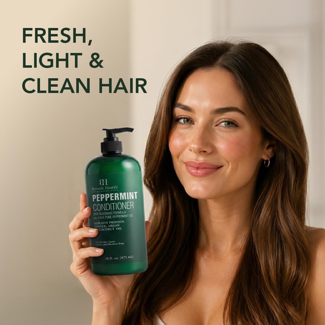 Botanic Hearth conditioner in-shower use demonstrating smooth detangling