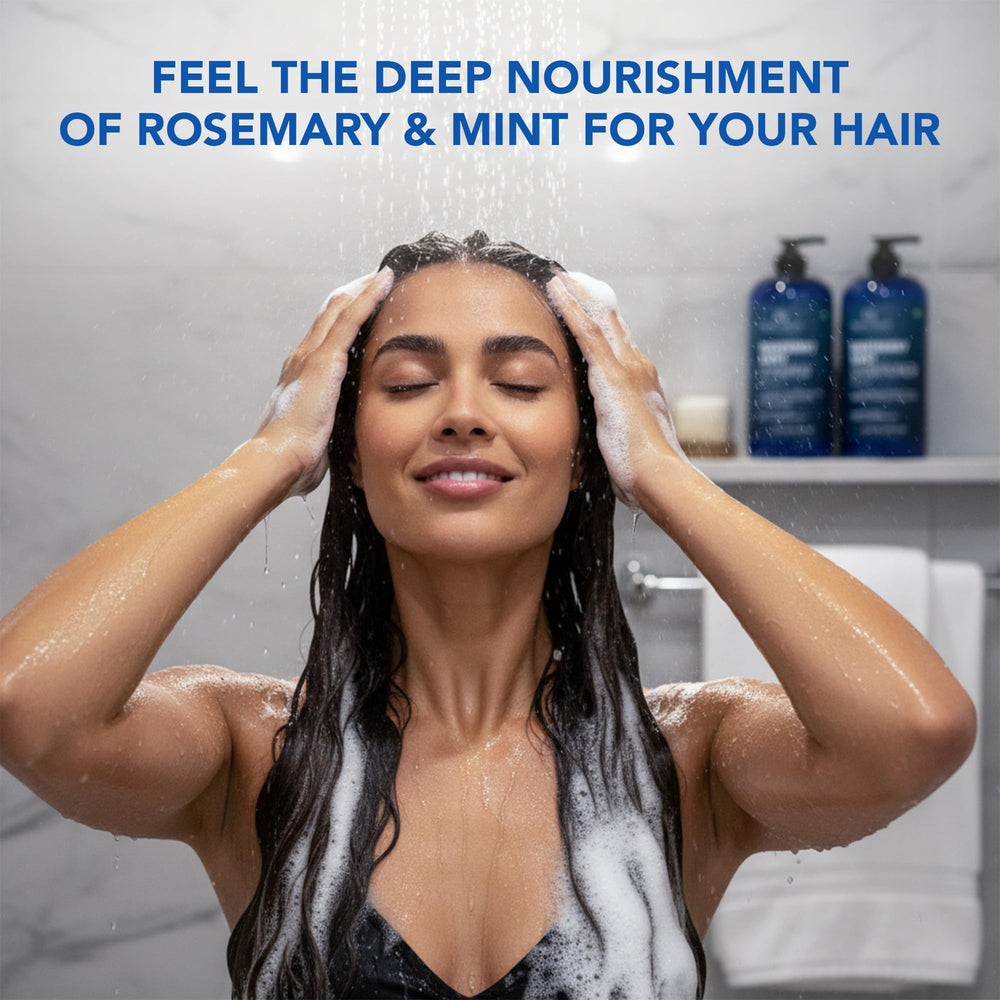 Botanic Hearth shampoo foam texture on hand for gentle cleansing benefit