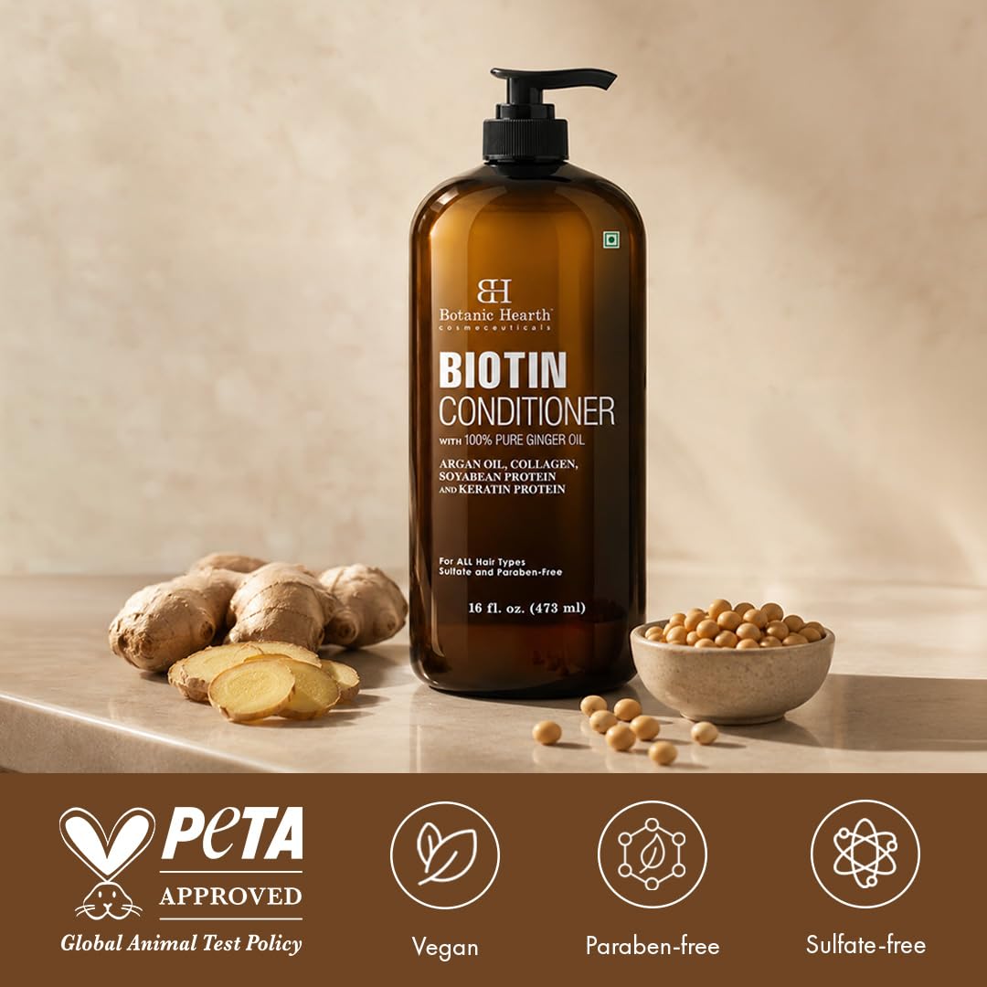 Botanic Hearth conditioner applied in shower to detangle and hydrate hair
