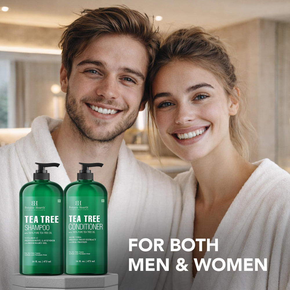 Botanic Hearth in-shower use lifestyle scene showing cooling mint sensation during wash