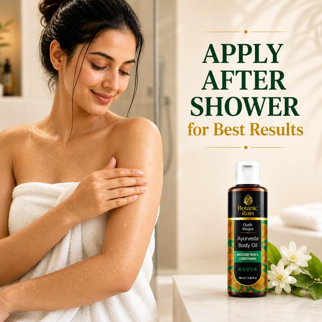 Botanic Rain used on elbow showing smoother, softer-looking skin benefit