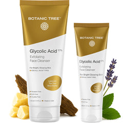 Botanic Tree bottle front packaging showing ingredients and benefits