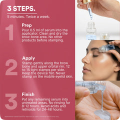 BOTANIQUE PARIS applicator in use on upper eyelid for precise application