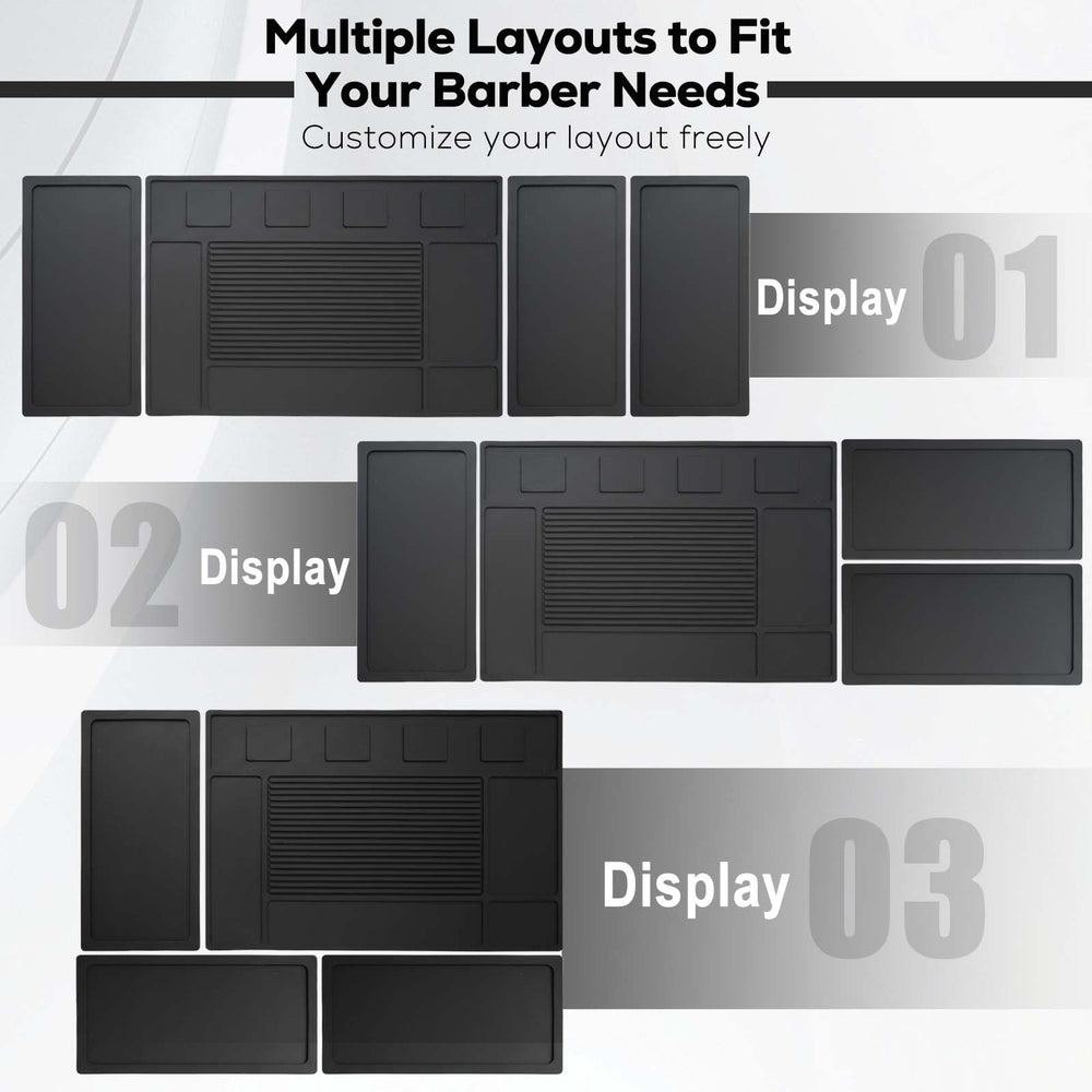 Botyboty layout with scissors guards combs showing organized workstation benefit