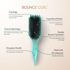 Bounce Curl bristles detail showing vegan boar-style bristles for gentle definition