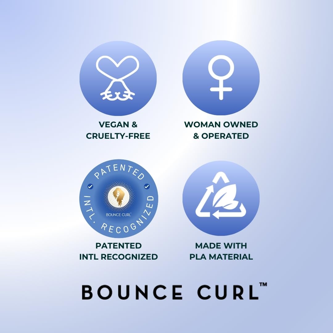 Using Bounce Curl handle to wrap strands for heatless curl formation