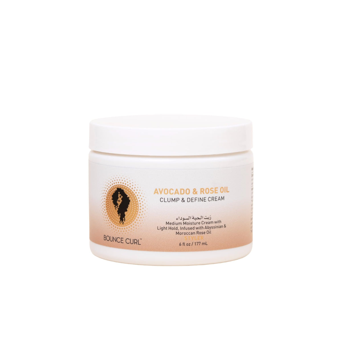 Bounce Curl front packaging showing jar and branding with clear product benefit