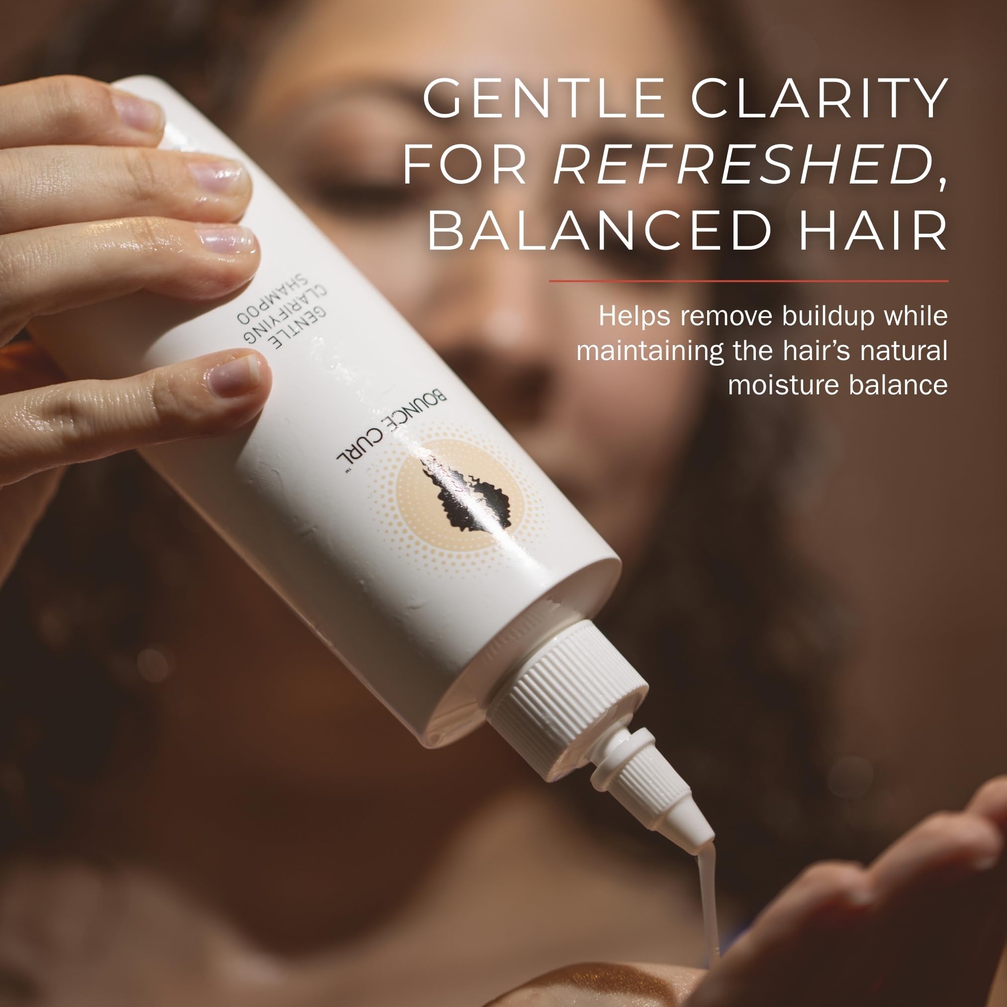 Bounce Curl ingredients display with pomegranate and pumpkin for enzyme benefits