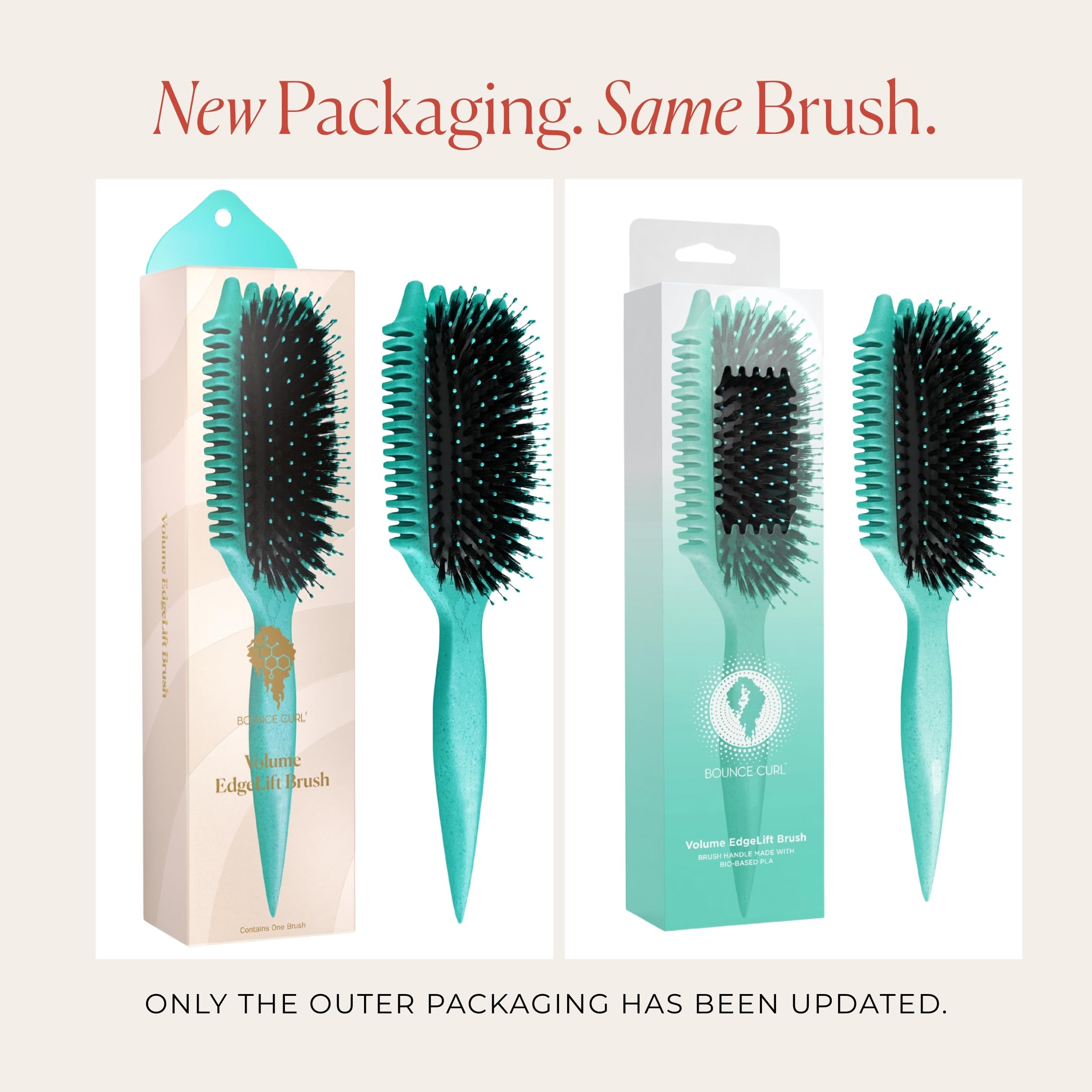 Bounce Curl packaging and label highlighting brand and product features
