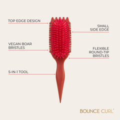 Bounce Curl small-side edge detail for defining and separating curl clumps