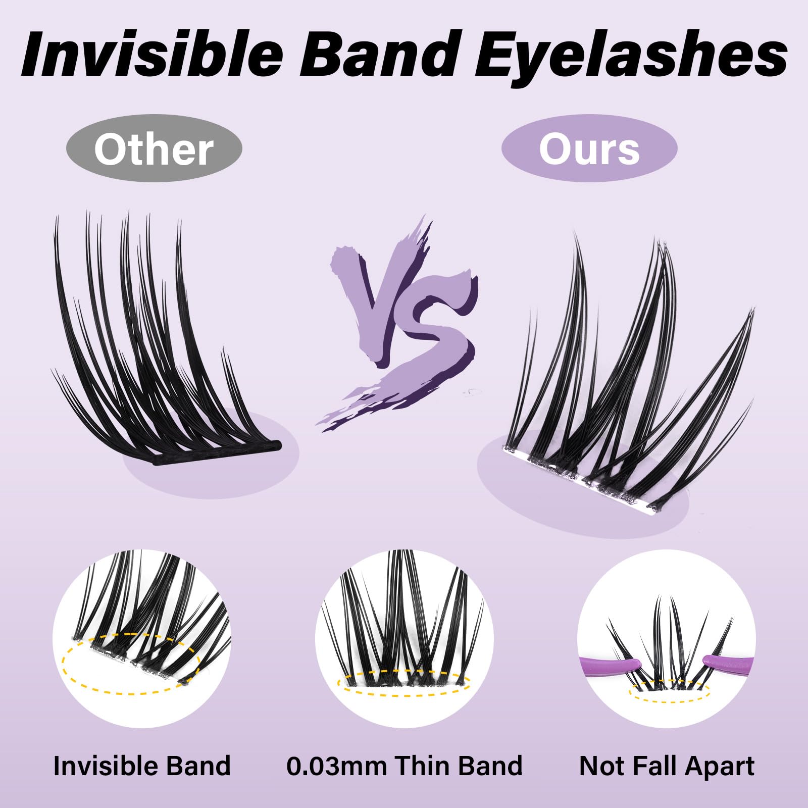 B&Qaugen spread of mixed-length clusters 8–18mm showing styling variety for custom looks