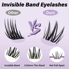 B&Qaugen spread of mixed-length clusters 8–18mm showing styling variety for custom looks