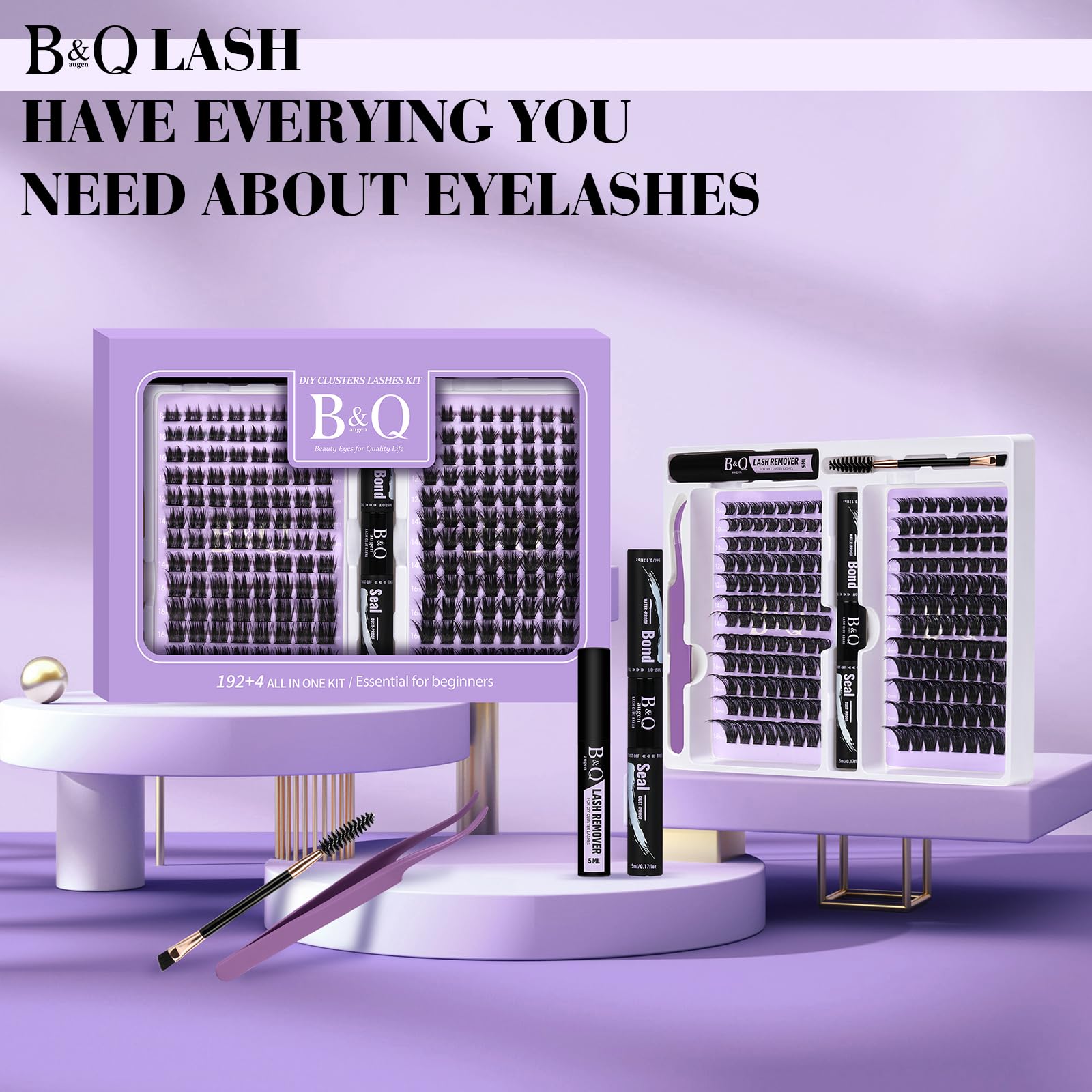 B&Qaugen thin lash band profile highlighting flat comfortable fit under eyelid