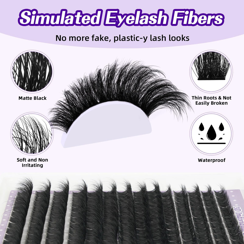 B&Qaugen application step placing cluster on lashes illustrating simple placement