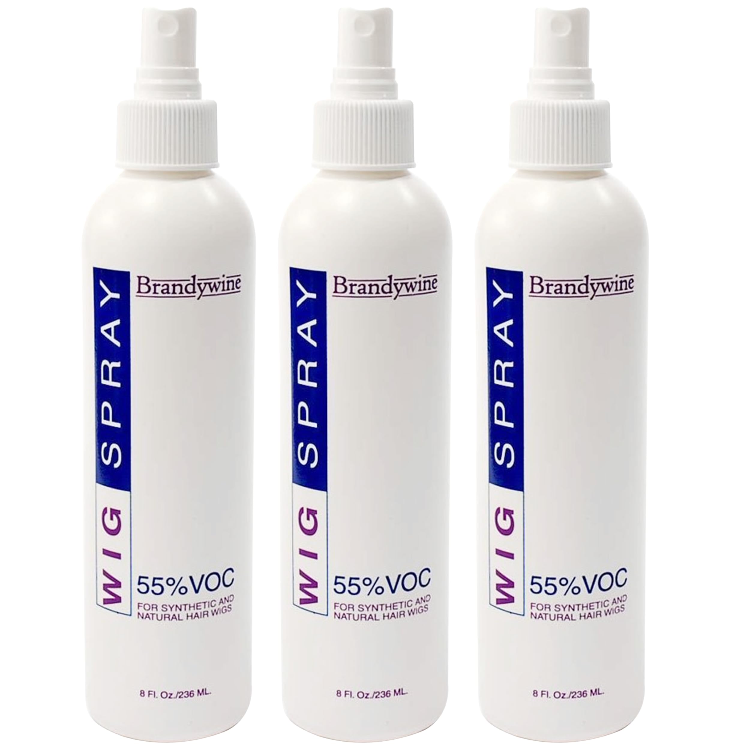 Brandywine front packaging showing three non-aerosol bottles and convenient supply