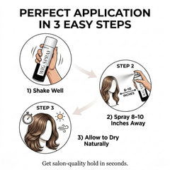 brandywine styling in use on a wig showing controlled flexible hold