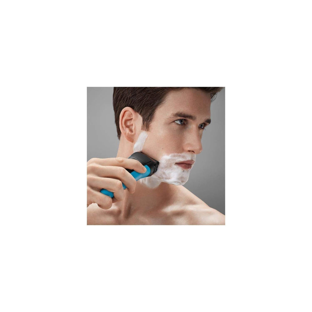 Braun foil close-up detail showing precision mesh for smoother, gentler shaves