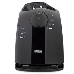 Braun close-up of top seating area showing secure shaver alignment and ease