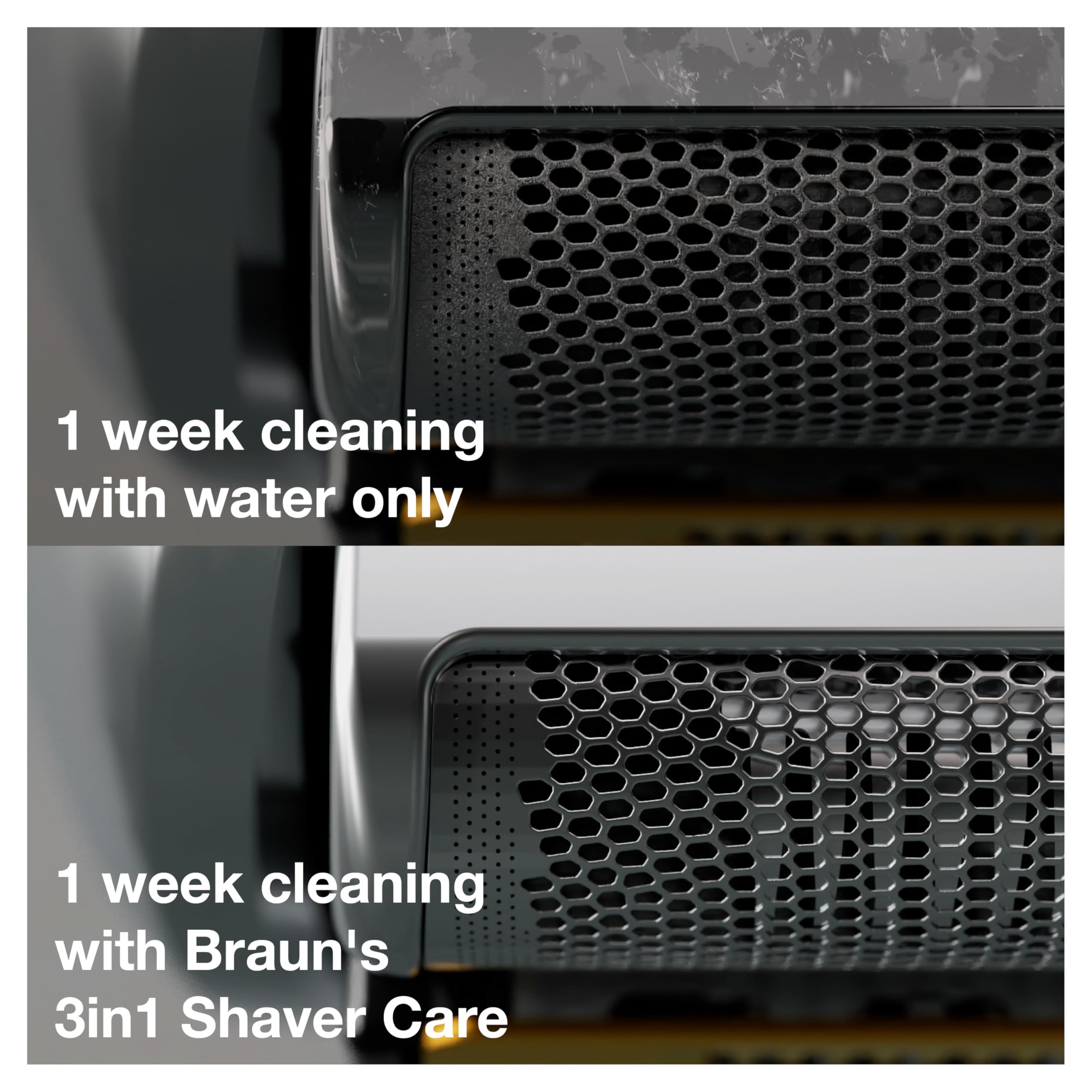 label close-up on Braun CCR cartridge showing compatibility and ingredient clarity benefit