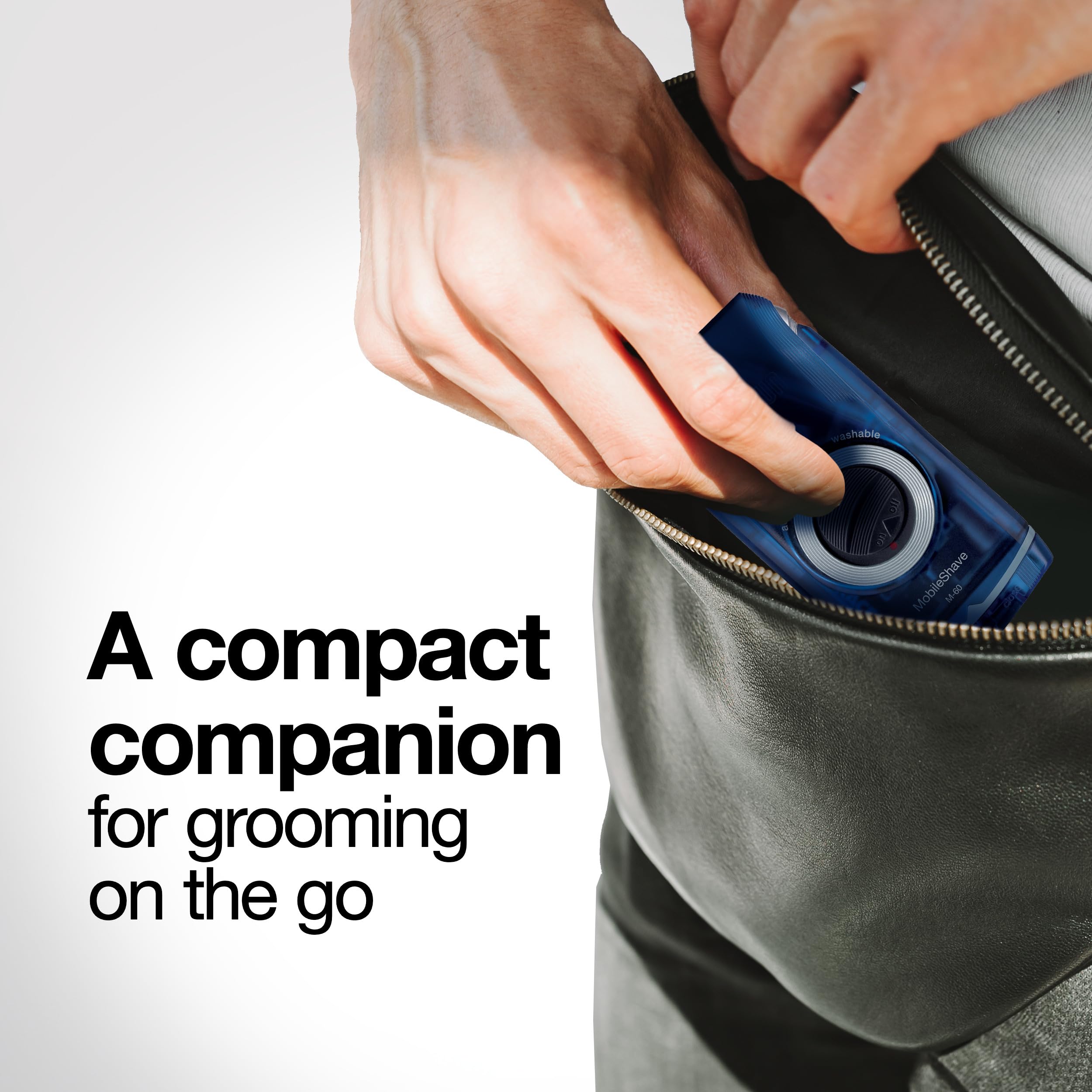 Braun M60b with two AA batteries included for immediate runtime benefit
