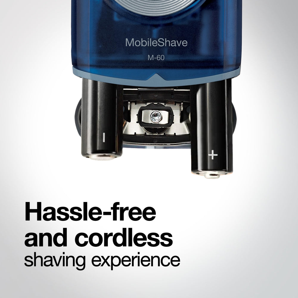 Braun M60b held in hand showing size and easy carry convenience