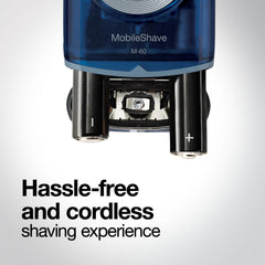 Braun M60b held in hand showing size and easy carry convenience