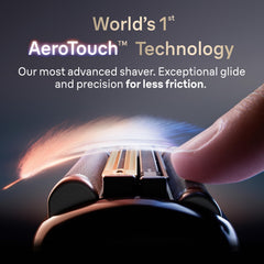 Braun NEVO foil close-up highlighting Ultra Gliding surface for gentler glide