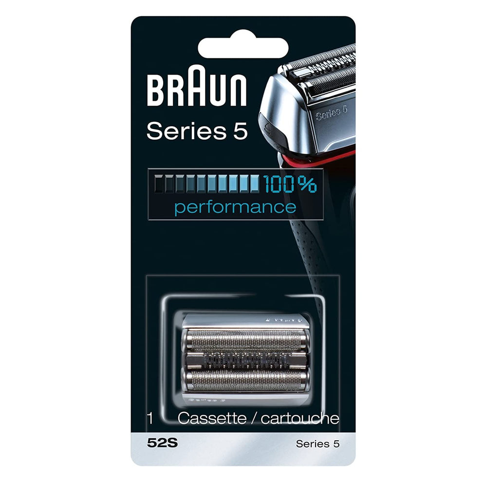 Braun Series 5 foil close-up highlighting CrossHair pattern for improved hair capture