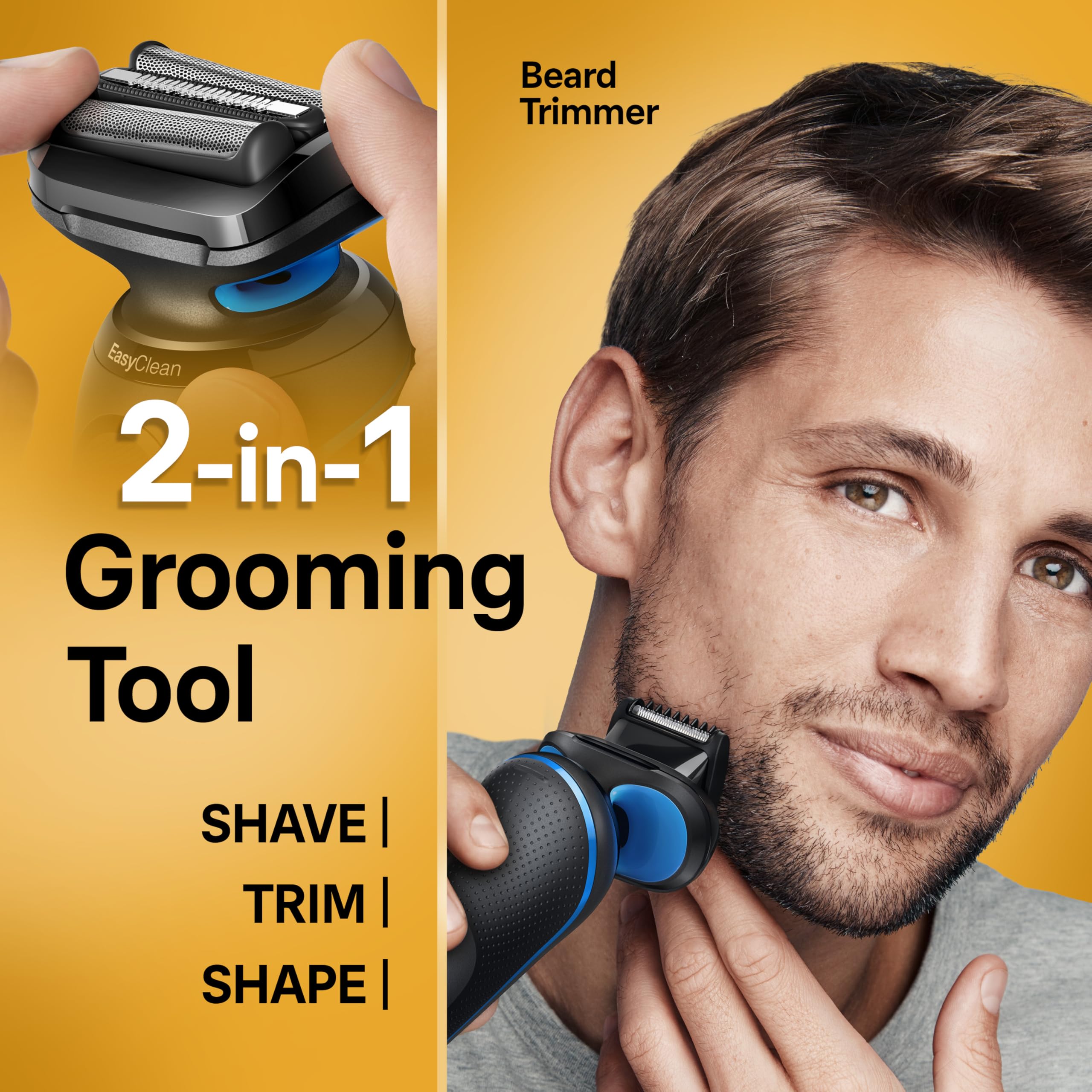 Braun cleaning brush and head ready for easy maintenance