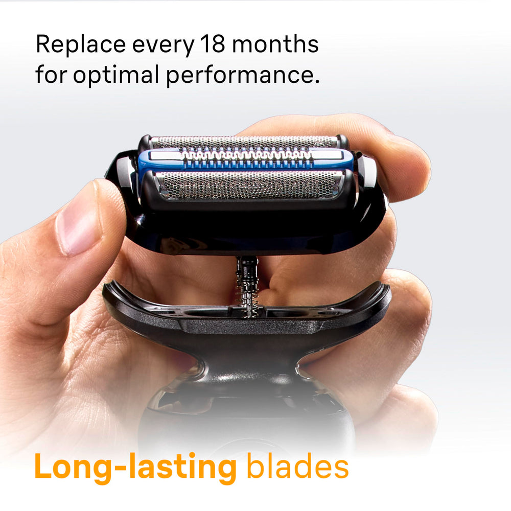 Braun Series 5 used in shower to show waterproof use and wet-shave convenience