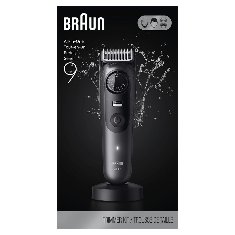 Braun Series 9 PRO rinsed under tap showing easy cleaning and hygienic maintenance