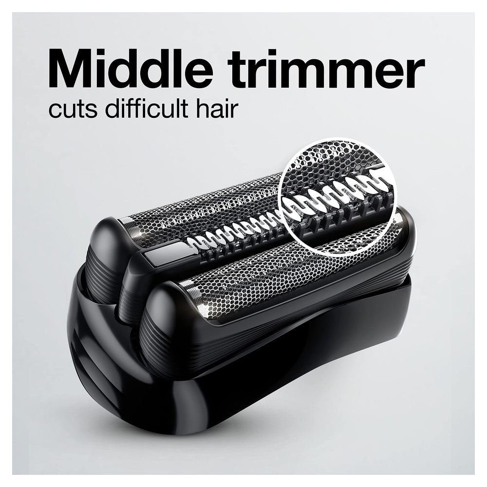 Braun Series 3 held in hand to show compact scale and ergonomic grip benefit