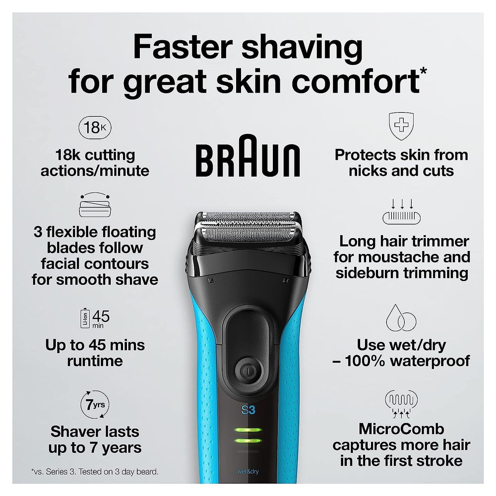 Braun precision trimmer close-up for accurate moustache shaping