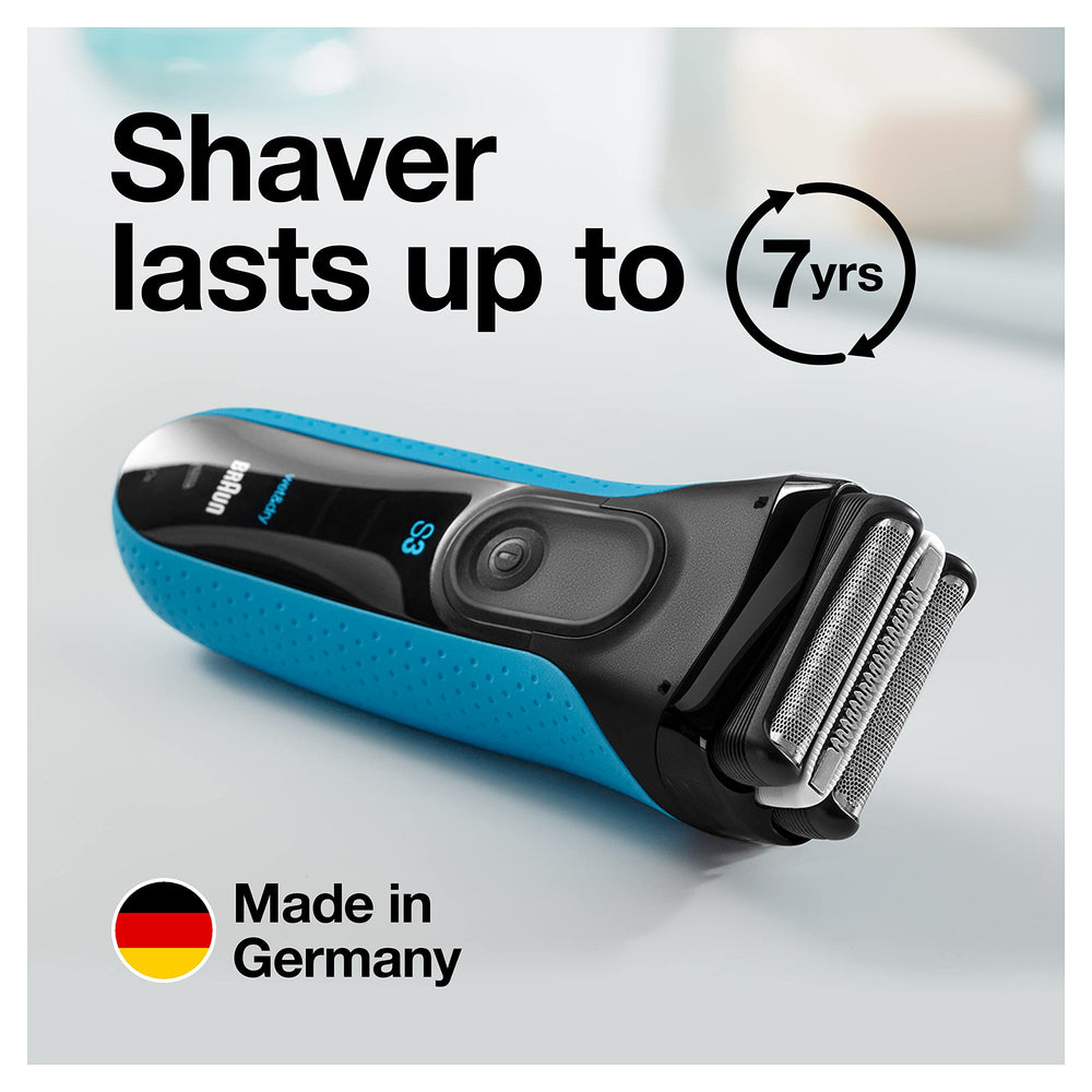 Braun rinsed under running water for quick cleaning convenience