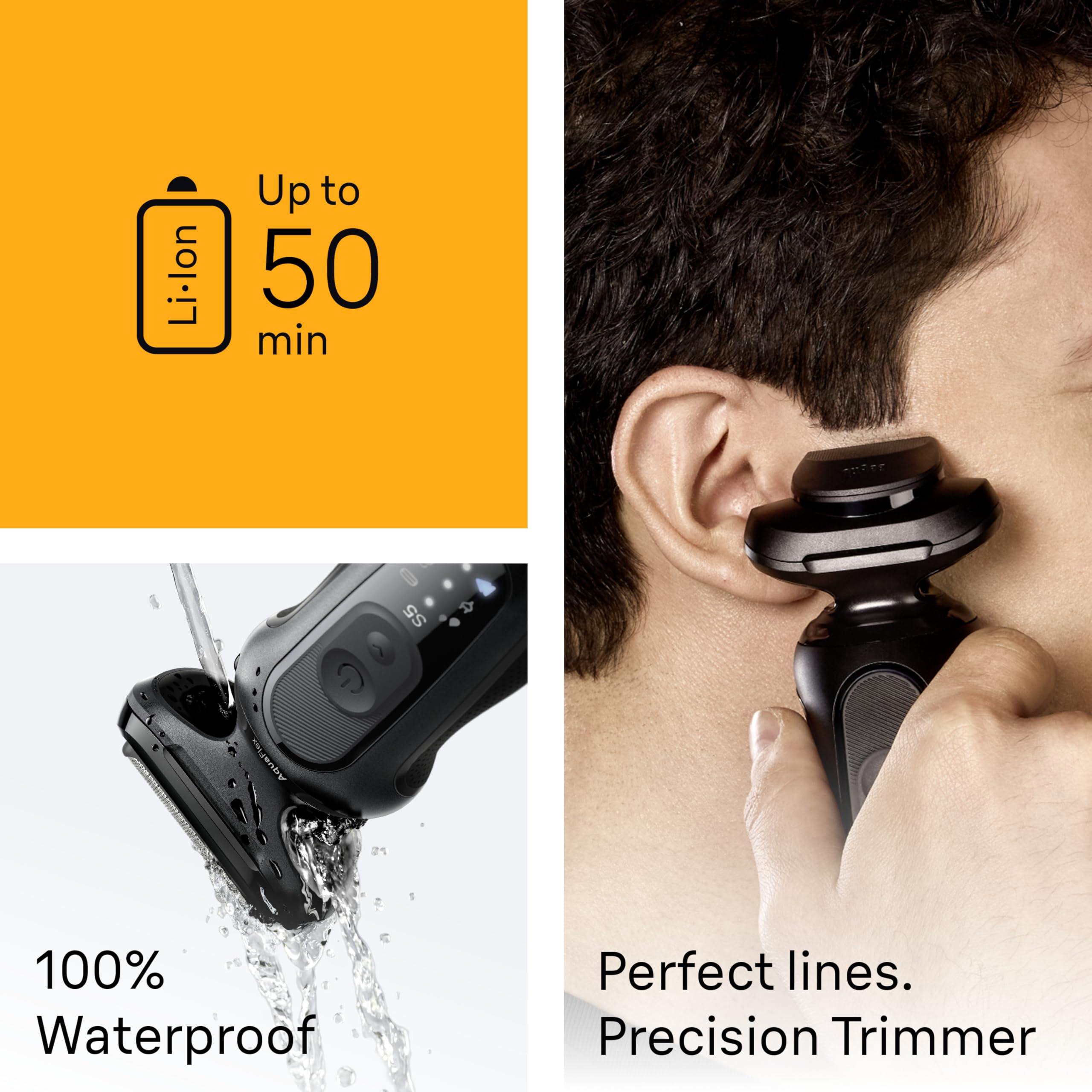 Braun precision trimmer detail for sharp lines and accurate grooming