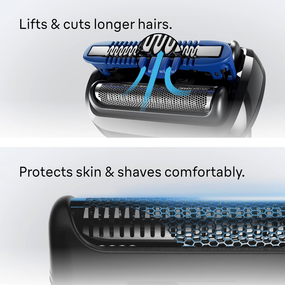 Braun travel pouch with accessories for convenient grooming on trips