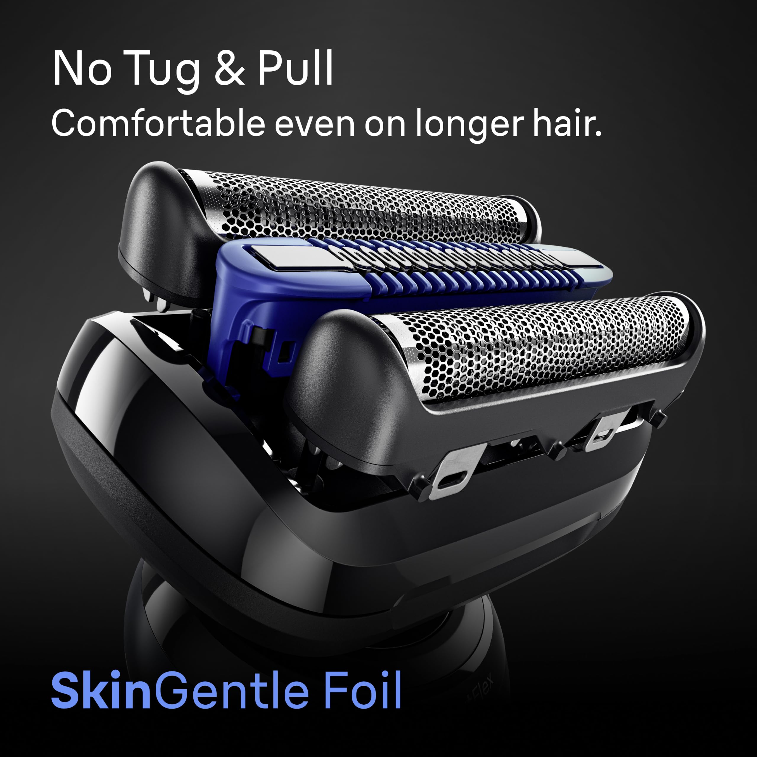 Braun head beside a razor showing size and correct Series 6 compatibility