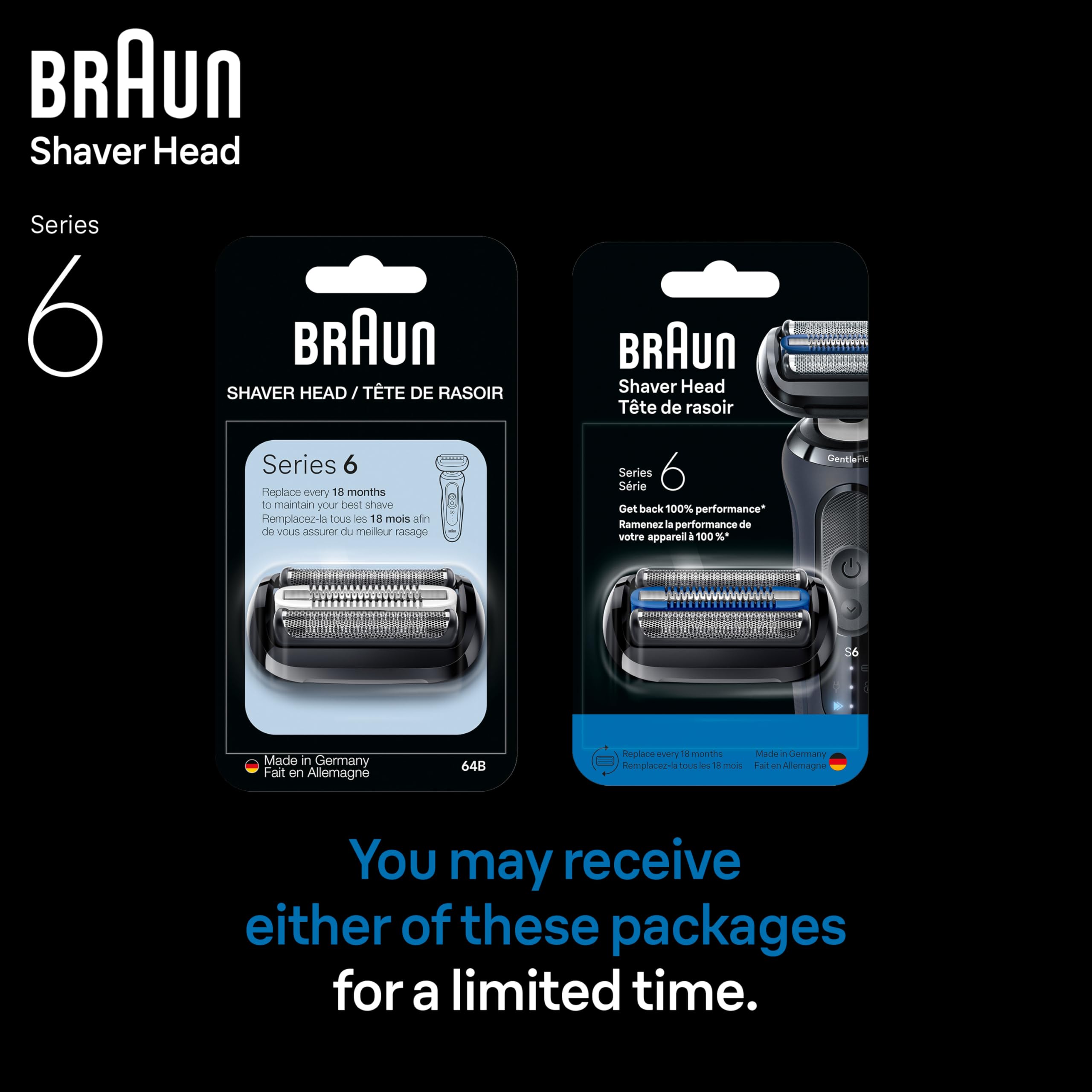 Braun foil texture macro illustrating fine mesh that reduces skin friction