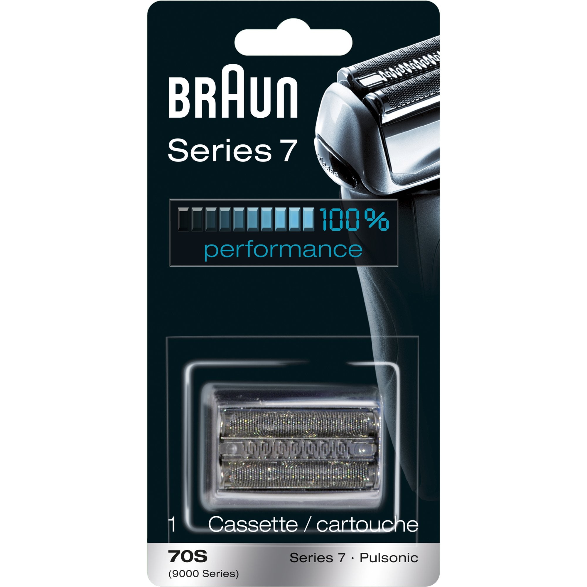 Braun Series 7 shaving in use showing close finish and fewer passes needed