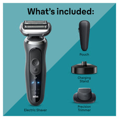 Braun Series 7 ContourFlex head close-up adapting to facial curves for fewer missed hairs