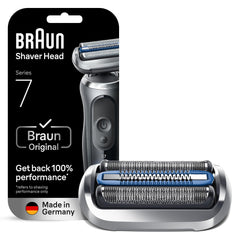 Braun Series 7 front packaging showing original replacement head and branding for authentic fit